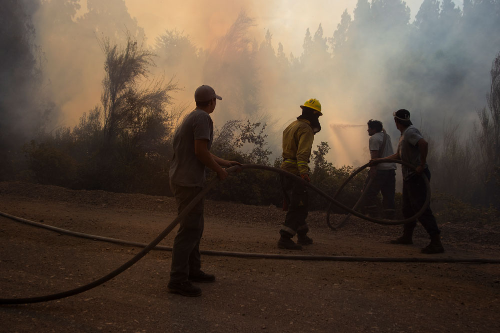 Frente al fuego, la solidaridad